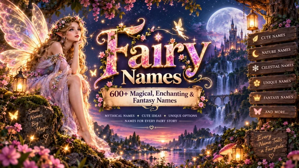 Fairy Names 500+ Cute, Magical, Enchanting & Fantasy Ideas
