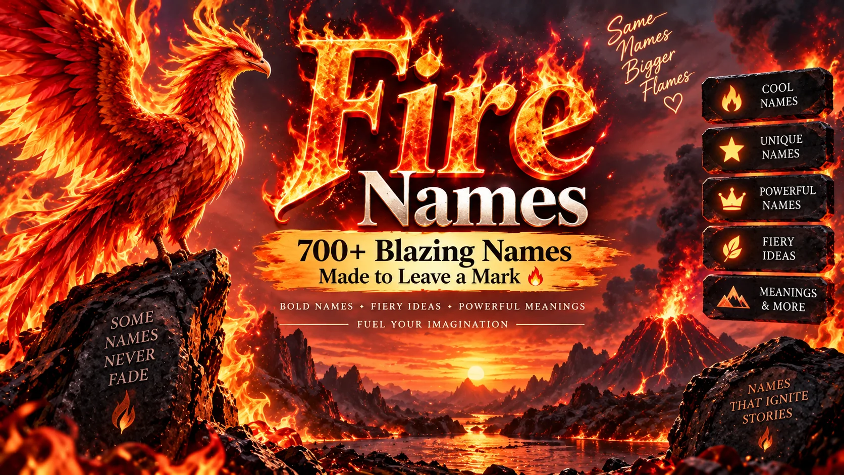 Fire Names 700+ Blazing Names Made to Leave a Mark 🔥