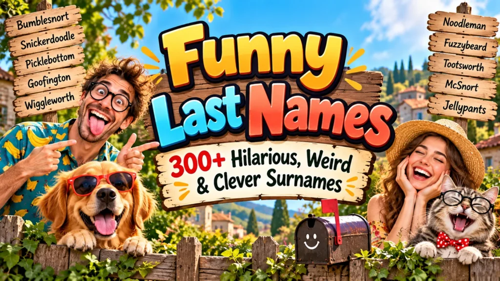 Funny Last Names 300+ Hilarious, Weird & Clever Surnames