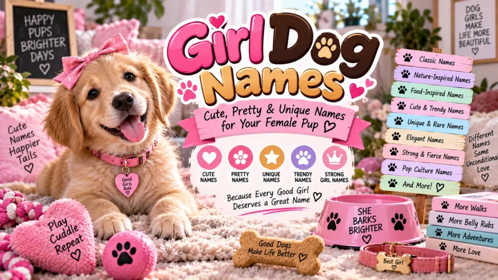 Girl Dog Names Cute & Unique Names for Your Female Pup