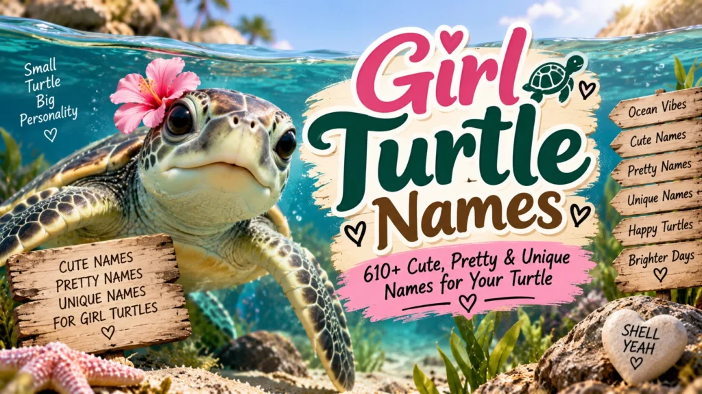 Girl Turtle Names 610+ Cute & Unique Names for Your Turtle