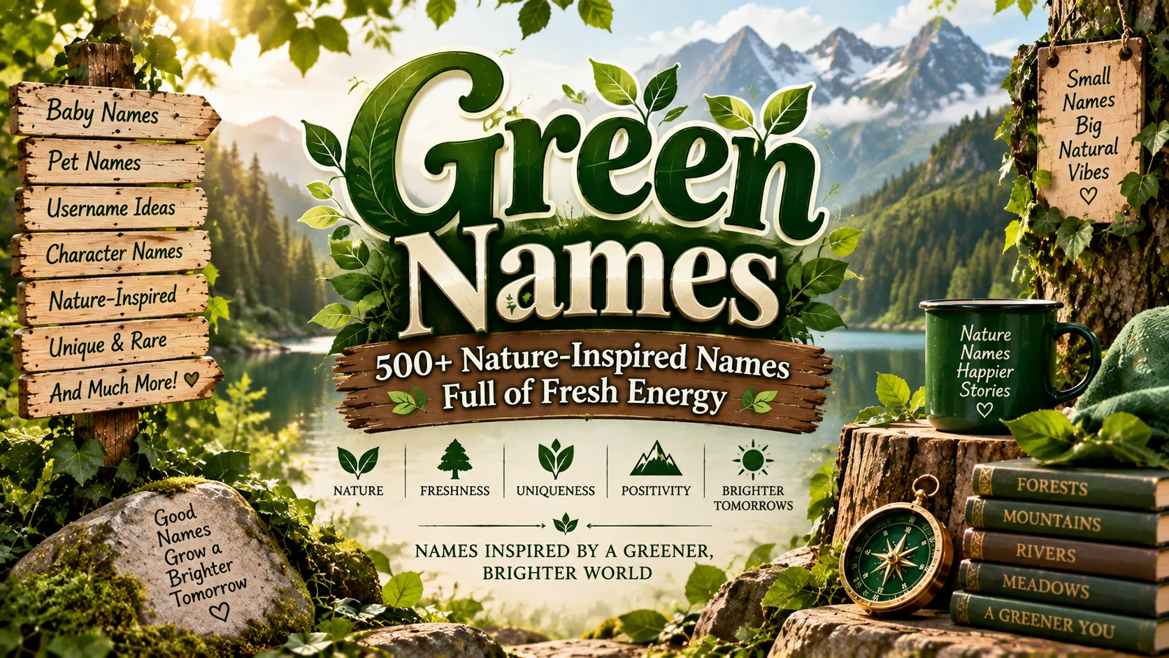 Green Names Nature-Inspired Names Full of Fresh Energy 🌿