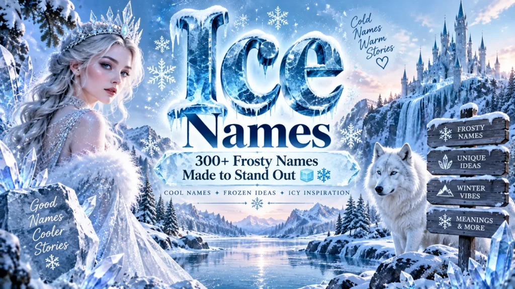 Ice Names 300+ Frosty Names Made to Stand Out 🧊❄️
