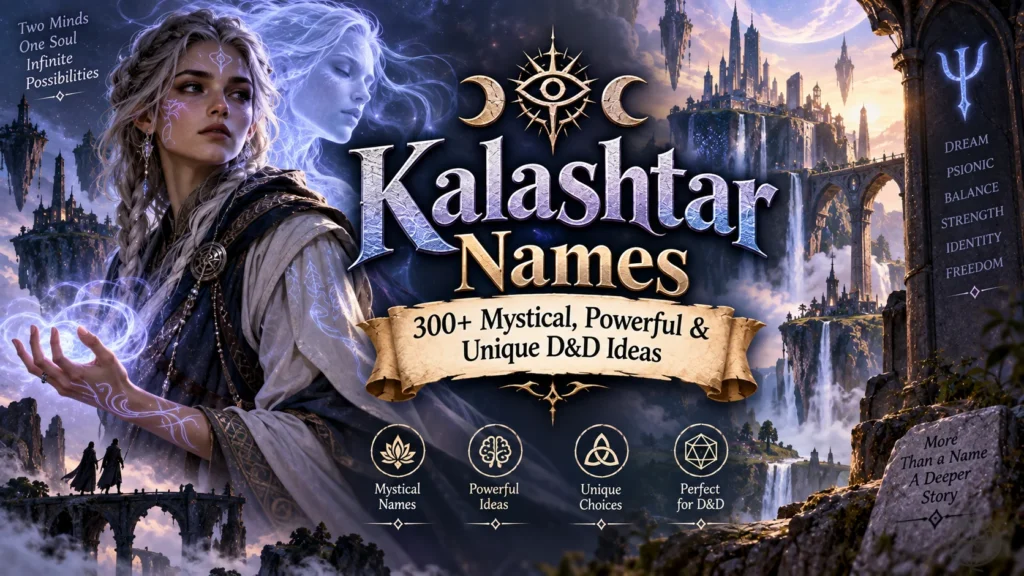Kalashtar Names 300+ Mystical, Powerful & Unique D&D Ideas
