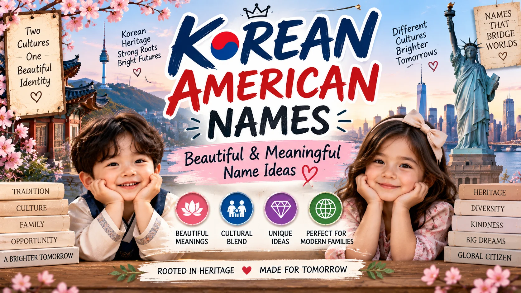 Korean American Names Beautiful & Meaningful Name Ideas 🇰🇷🇺🇸
