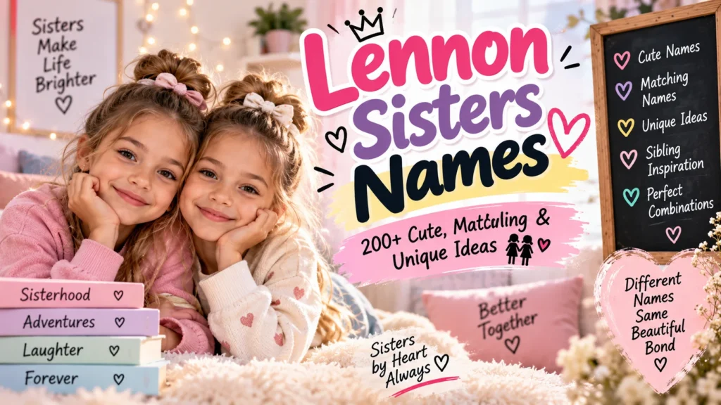 Lennon Sisters Names 200+ Cute, Matching & Unique Ideas 👭