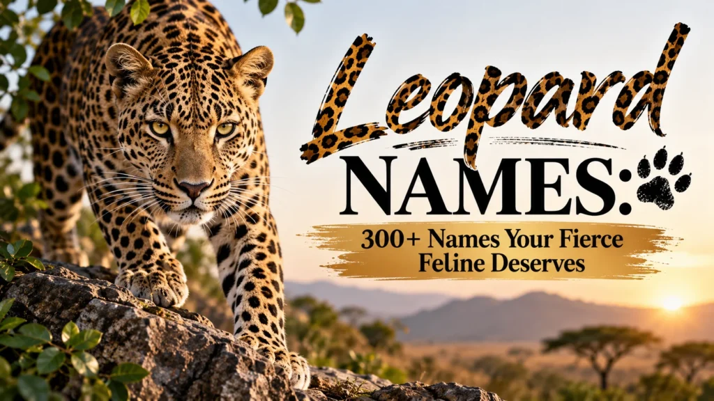 Leopard Names 300+ Names Your Fierce Feline Deserves