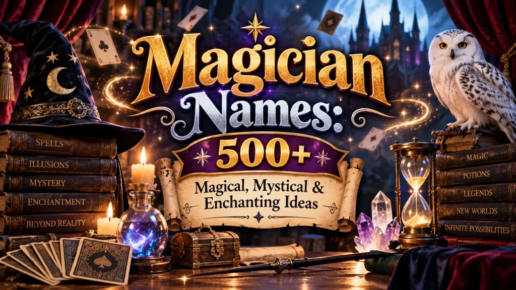 Magician Names 500+ Magical, Mystical & Enchanting Ideas