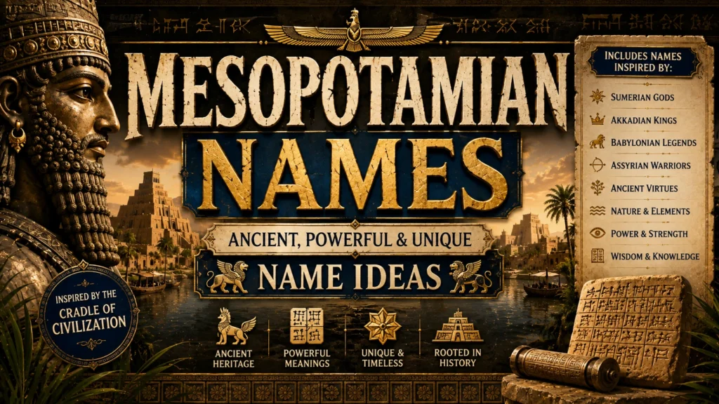 Mesopotamian Names Ancient, Powerful & Unique Name Ideas