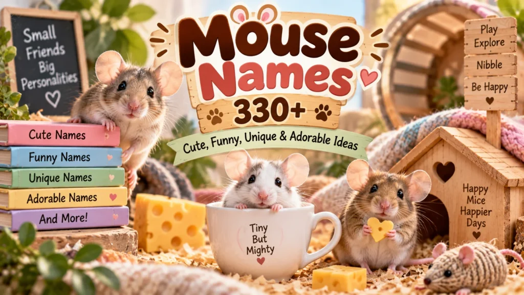 Mouse Names 330+ Cute, Funny, Unique & Adorable Ideas