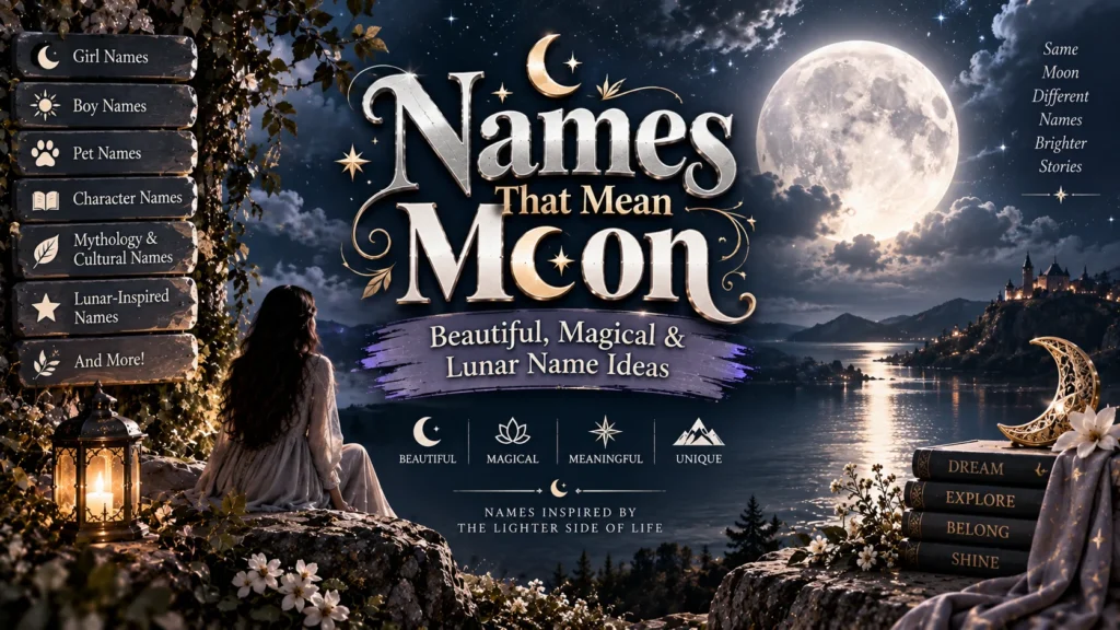 Names That Mean Moon Beautiful, Magical & Lunar Name Ideas