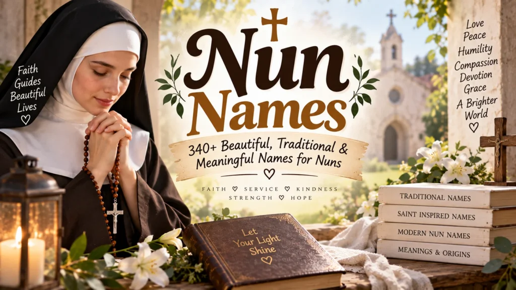 Nun Names 340+ Beautiful, Traditional & Meaningful Names for Nuns