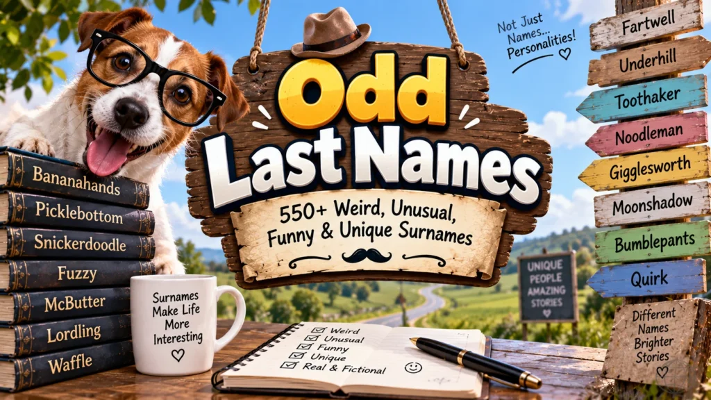 Odd Last Names 550+ Weird, Unusual, Funny & Unique Surnames