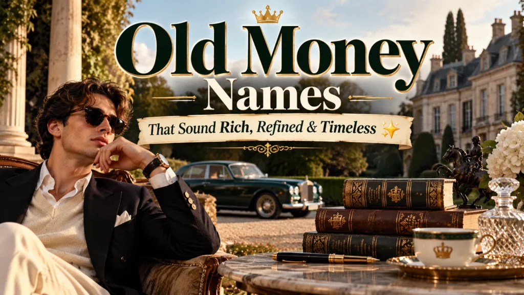 Old Money Names That Sound Rich, Refined & Timeless ✨