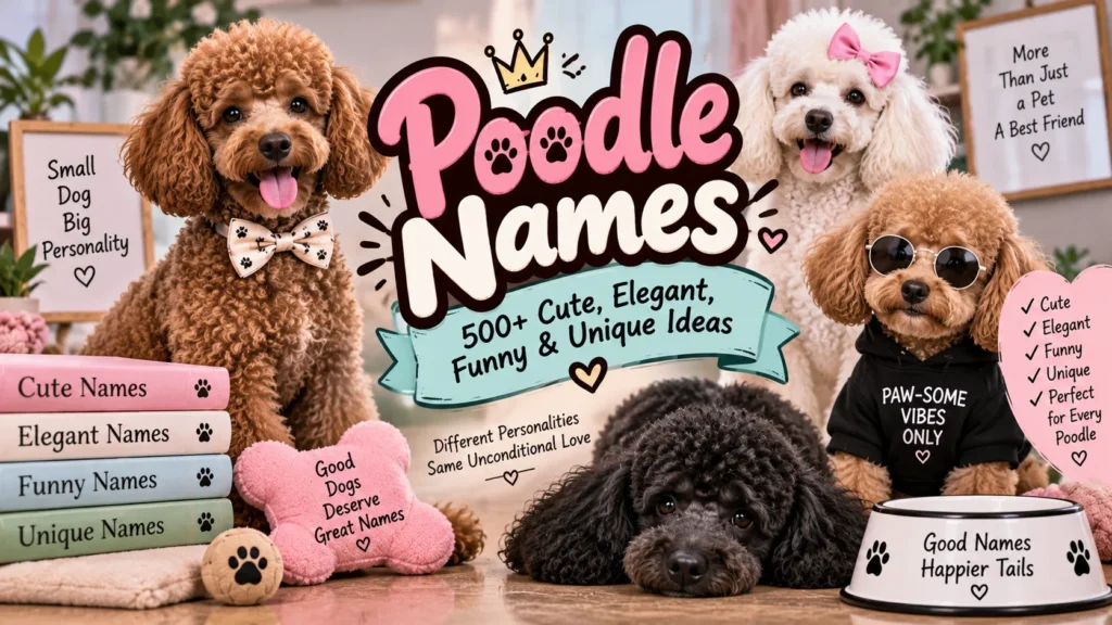 Poodle Names 500+ Cute, Elegant, Funny & Unique Ideas