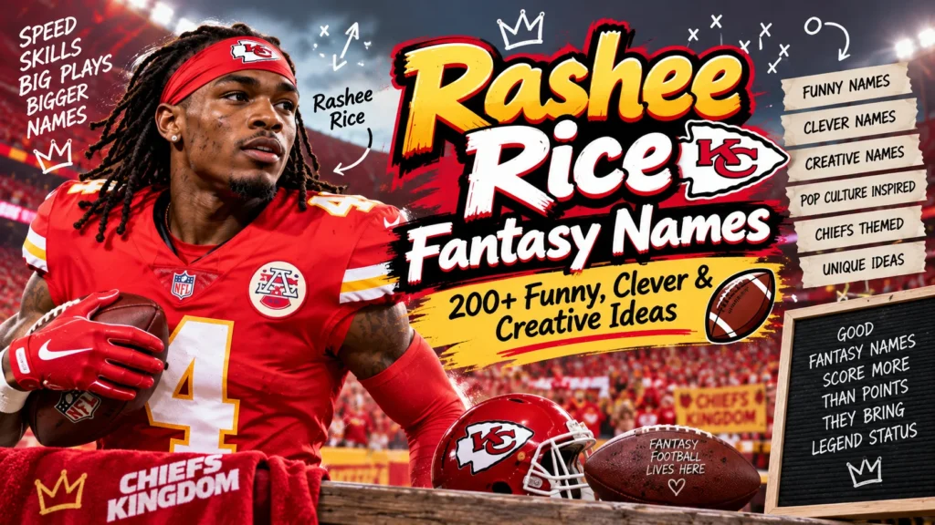 Rashee Rice Fantasy Names 200+ Funny, Clever & Creative Ideas