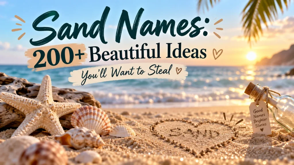 Sand Names 200+ Beautiful Ideas You’ll Want to Steal