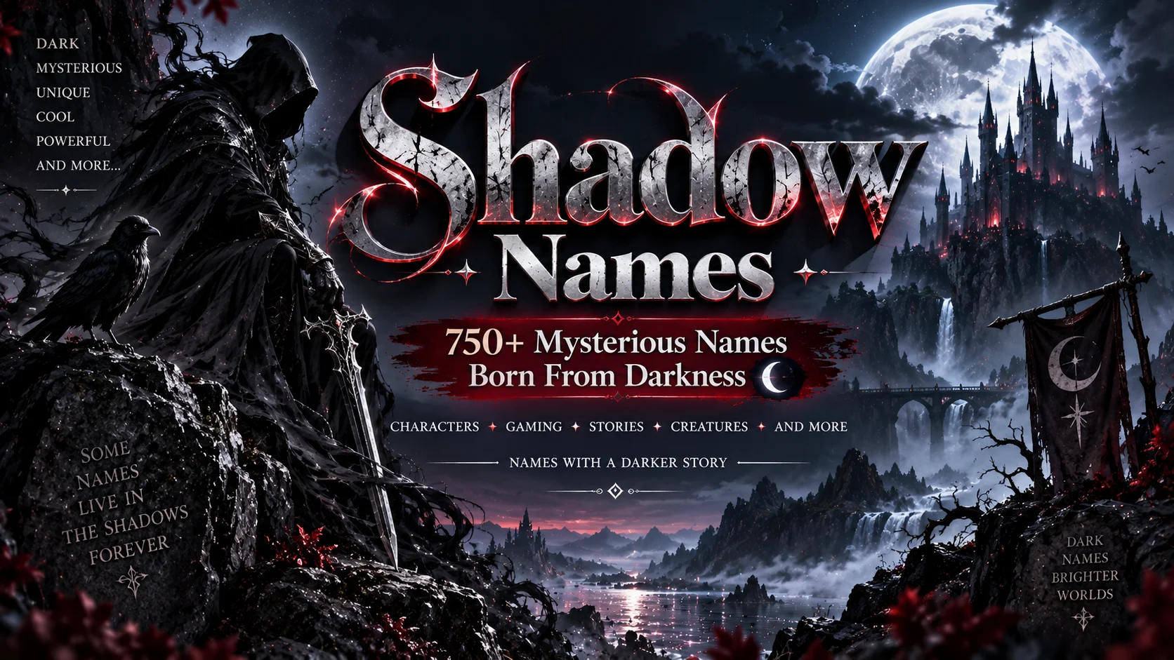 Shadow Names 750+ Mysterious Names Born From Darkness 🌘