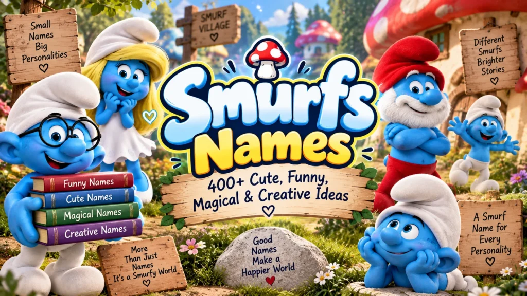 Smurfs Names 400+ Cute, Funny, Magical & Creative Ideas