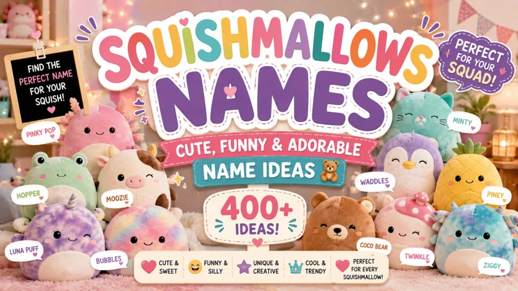Squishmallows Names Cute, Funny & Adorable Name Ideas 🧸