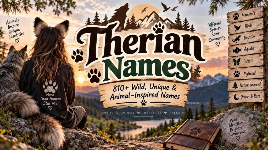 Therian Names 810+ Wild, Unique & Animal-Inspired Names 🐾