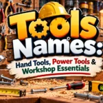 Tools Names Hand Tools, Power Tools & Workshop Essentials
