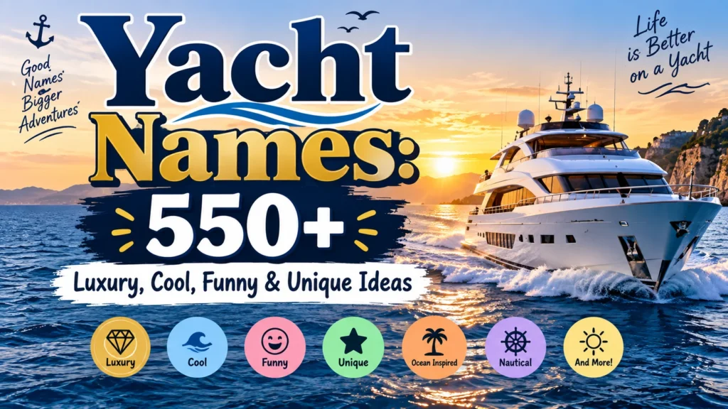 Yacht Names 550+ Luxury, Cool, Funny & Unique Ideas