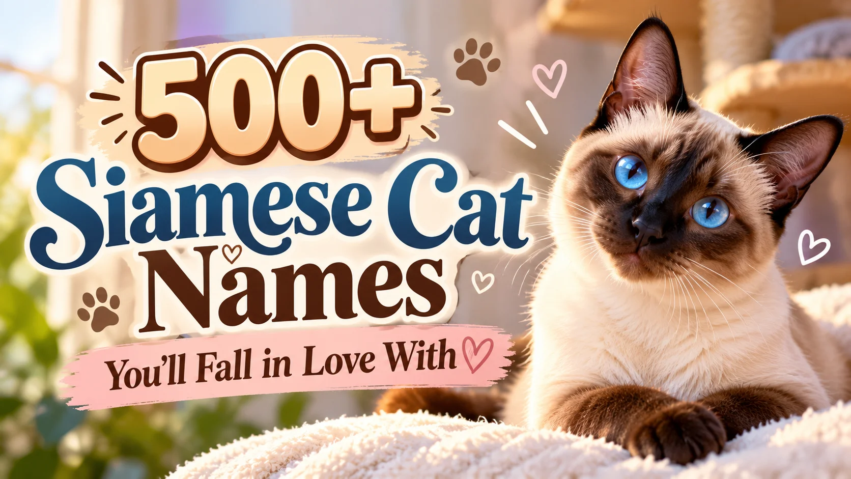500+ Siamese Cat Names You’ll Fall in Love With 🐱
