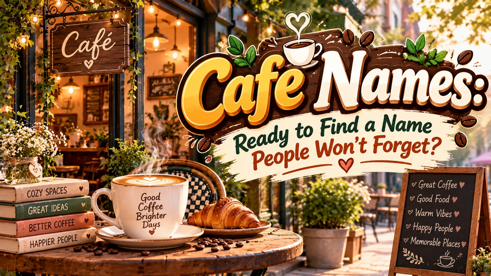 Cafe Names Ready to Find a Name People Won’t Forget ☕