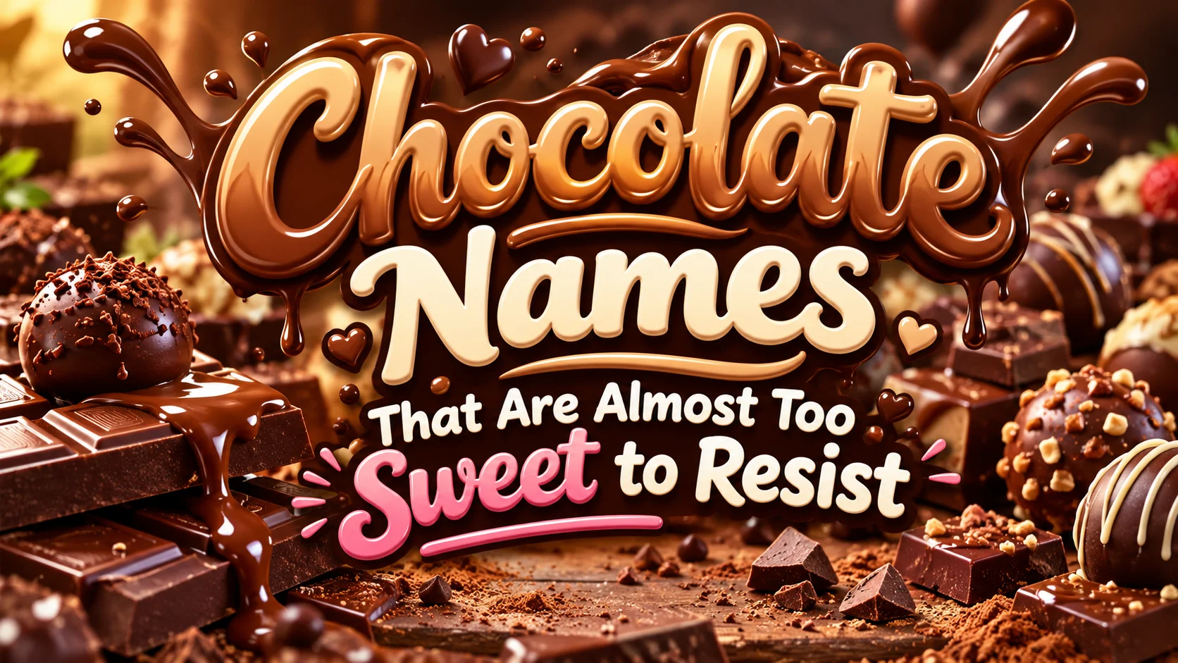 Chocolate Names That Are Almost Too Sweet to Resist 🍫