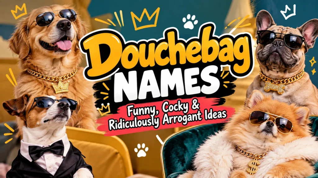 Douchebag Names Funny, Cocky & Ridiculously Arrogant Ideas