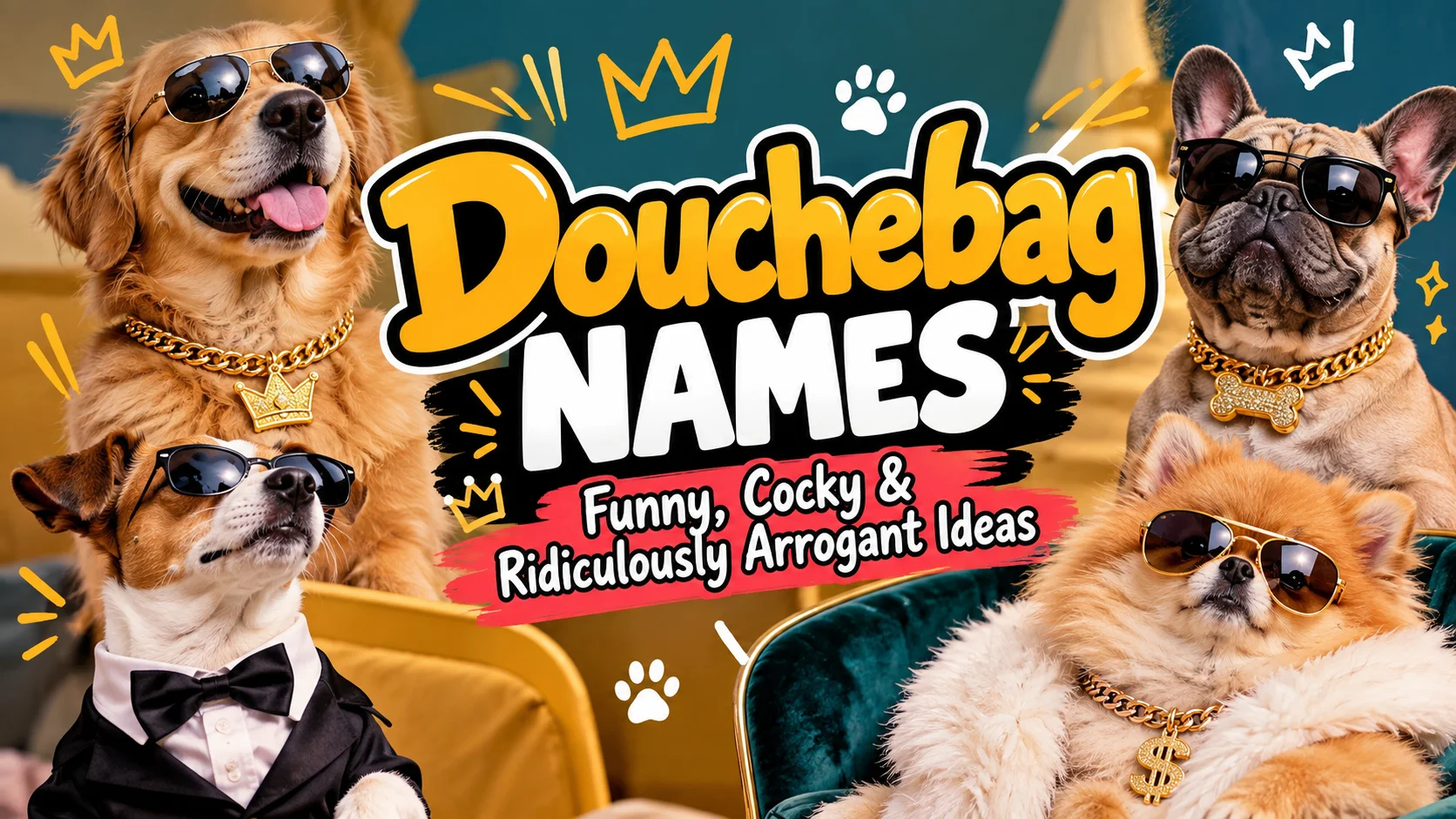 Douchebag Names Funny, Cocky & Ridiculously Arrogant Ideas