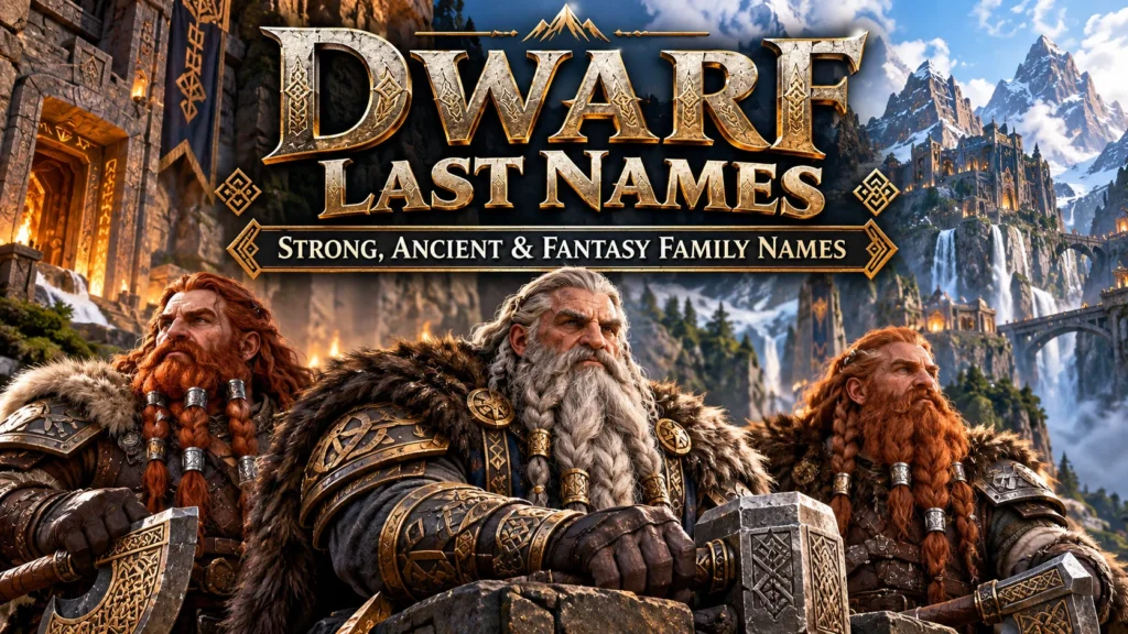 Dwarf Last Names Strong, Ancient & Fantasy Family Names