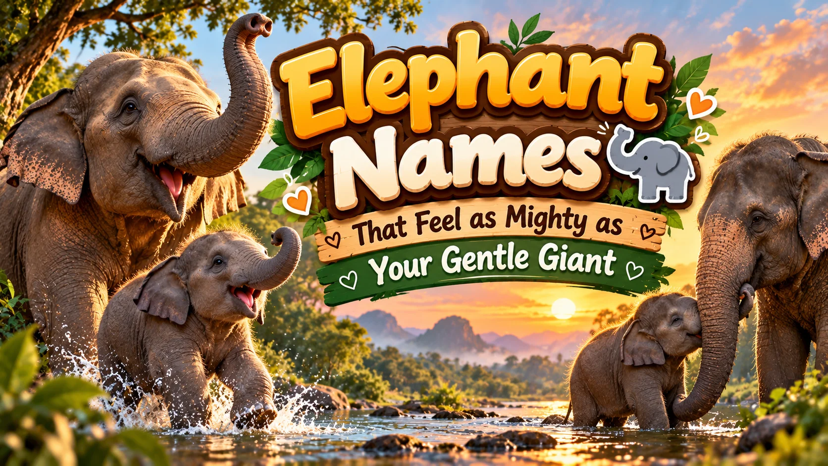Elephant Names That Feel as Mighty as Your Gentle Giant 🐘