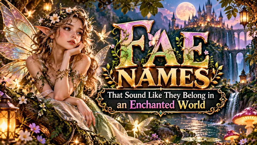 Fae Names That Sound Like They Belong in an Enchanted World