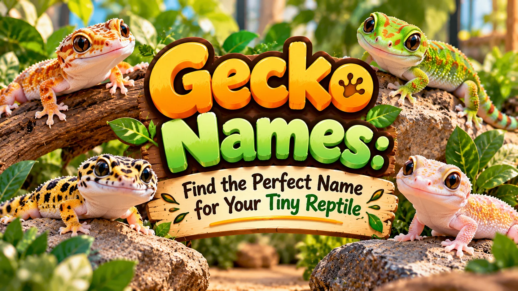 Gecko Names Find the Perfect Name for Your Tiny Reptile 🦎