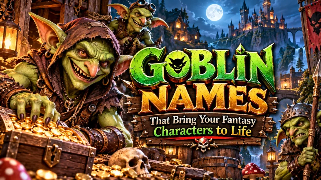 Goblin Names That Bring Your Fantasy Characters to Life 👺