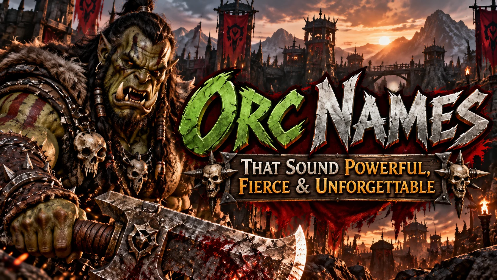 Orc Names That Sound Powerful, Fierce & Unforgettable ⚔️