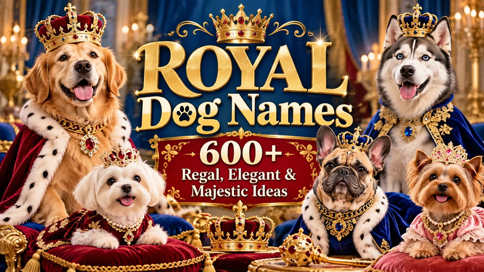 Royal Dog Names 600+ Regal, Elegant & Majestic Ideas
