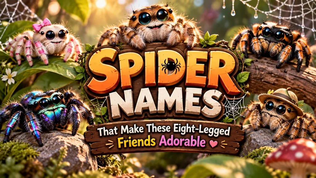 Spider Names That Make These Eight-Legged Friends Adorable